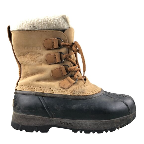 Sorel Women's Size 8 Caribou II Brown Lace-Up Waterproof Sherpa Winter Boots - Picture 1 of 16